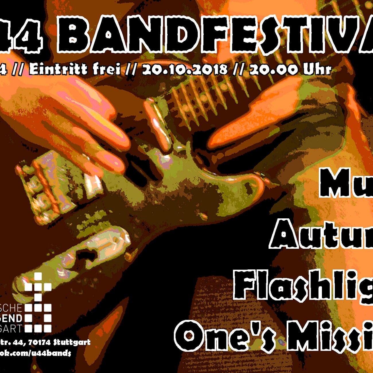 U44 Bandfestival: Live-Musik in Stuttgart! Gitarre, Bands, Konzerte. Kostenloser Eintritt!